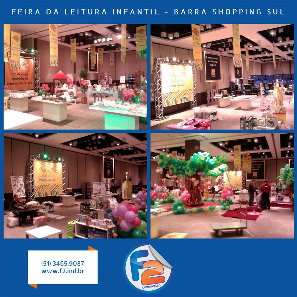F2 Comunicação Visual - Feira da da Leitura Infantil no Barra Shopping Sul