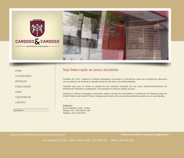 Cardoso E Cardoso Advocacia - Site Institucional